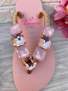 Modelo Top Rosa Ballet com peça quadrada luxo rosé - comprar online
