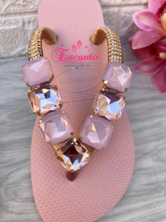 Modelo Top Rosa Ballet com peça quadrada luxo rosé - comprar online