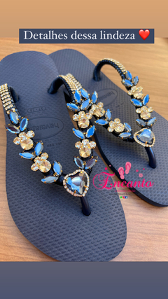 Slin azul marinho coração luxo - comprar online