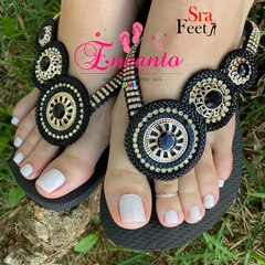 Slin preta com mandala preta