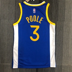 POOLE No . 3 Golden State Warriors 75o Aniversário Gola V Azul na internet