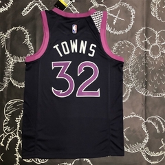 Towns #32 Minnesota Timberwolves Preto Roxo - comprar online