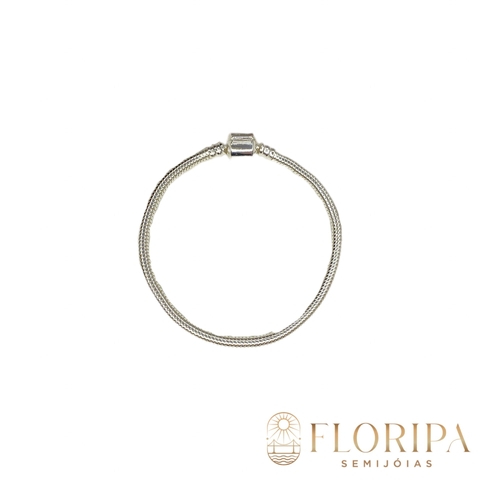Pulseira para Berloques - Banho de Prata