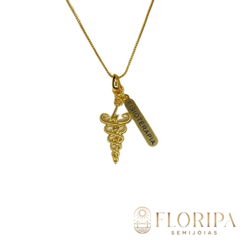 Colar Fisioterapia - Banho de Ouro