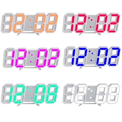Despertador Digital Led 3D Tridimensional Relógio de Parede Relógio Mesa Term? - BARATINOU