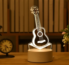 Lâmpada 3D Acrílico USB LED Luzes Noturnas Sinal de Néon Lâmpada Decoraçõe - comprar online