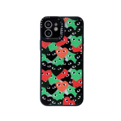 Capinha Celular Iphone 12 Heart Red