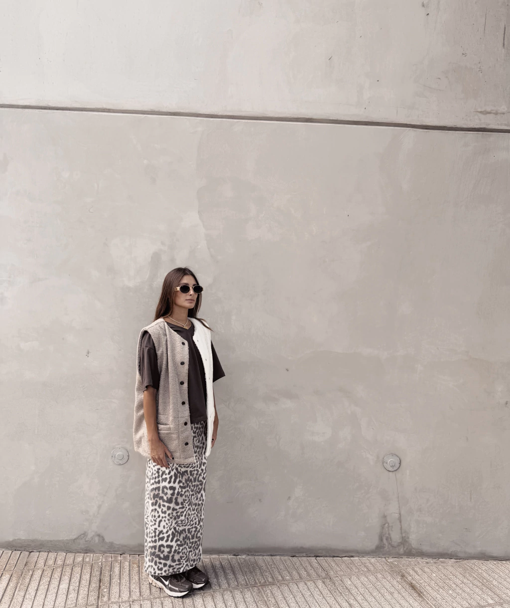 Falda Vintage Print