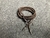 2 Terminales Espiral, 1 Pasador Espiral con Argolla & 1 Dije Fleur de Lys, Plata 925 & Crossbody Cuero Genuino trenzado a mano, Marrón o Negro.- CP45 - online store