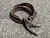 2 Terminales Cuerda y 2 Pasadores Cuerda, todos de Plata 925 & Crossbody/Collar/Pulsera Cuero Genuino tres cabos trenzados a mano, Marrón/Negro.- CP42 - online store