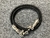 Lujosa Correa/Gargantilla/Pulsera de Plata Esterlina 925 & Cuerda Elástica Negra.- P40 - B|A|B Leather Goods