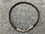 Lujosa Correa/Gargantilla/Pulsera de Plata Esterlina 925 & Cuerda Elástica Negra.- P40