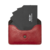 Tarjetero de cuero Genuino Full-Grain curtido al tanino/Fieltro, 1 Broche de presión.- 703 - buy online