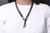 Imagen de 2 Terminales Cuerda y 2 Calaveras, todos de Plata Esterlina 925 maciza & Crossbody/Collar de Cuero Genuino con tres cabos dobles, Marrón o Negro.-CP30