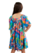 Vestido Floral Azul - comprar online