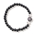 Pulseira Pedra Hematita Medalha De São Bento - comprar online