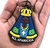 Chaveiro De Borracha Nossa Senhora Aparecida Bandeira Emborrachado Alto Relevo - Artigos Religiosos-Distribuidora Catedral