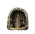 Gruta Rústica De Nossa Senhora Aparecida Em Gesso Dourado/Prata 30cm 127V - Artigos Religiosos-Distribuidora Catedral