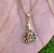 Colar Folheado a Ouro Pingente Nossa Senhora Aparecida, Colar Religioso Nossa Senhora Aparecida Manto - comprar online