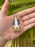 Enfeite Painel De Carro Imagem Nossa Senhora Aparecida Com Resplendor Metal Dourado ou Prata Auto Colante na internet
