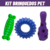 Kit com 3 brinquedos Interativos Resistentes para Cachorros