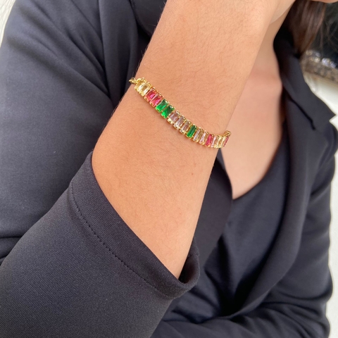 Pulseira Navetes Banhada a Ouro 18k