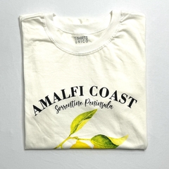 T-Shirt feminina Estampada Tamanho único Off White