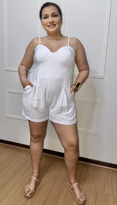 Macaquinho Feminino com Bolso e alcinha regulável Tamanho G