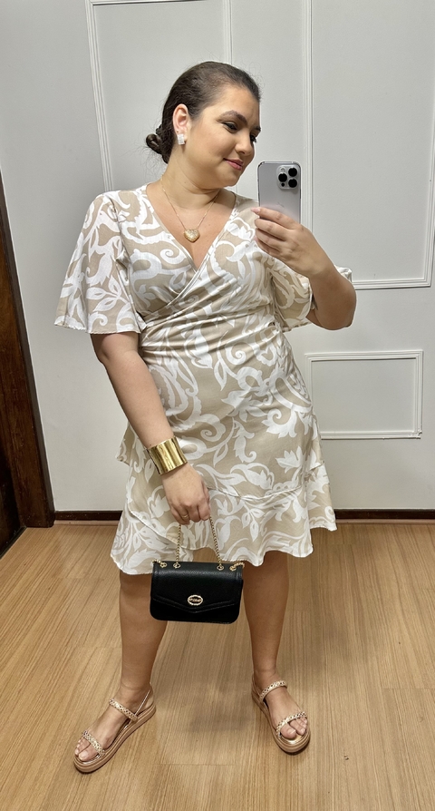 Vestido Feminino Envelope Estampado - comprar online