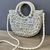 Bolsa Meia Lua Prata Pequena - comprar online