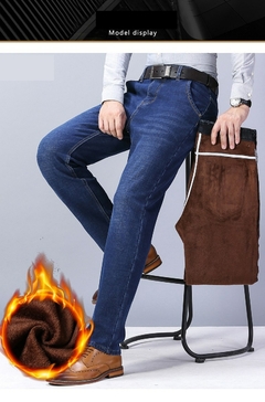 2022 Marca Outono Inverno Quente Reunindo Denim Macio Atividades Homem Lã Linha - Achadinhos Bombando