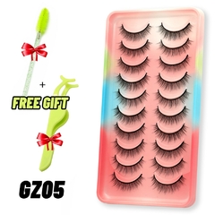 Cílios GROINNEYA 5/10/20 pares 3D Cílios postiços naturais Cílios postiços - tienda online