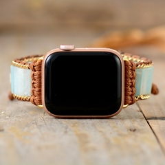 Pulseira de relógio Apple de pedra natural 38 mm/45 mm Bohemia com contas pulse - comprar online