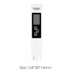 3 em 1 TDS/Temp/EC Medidor de Qualidade da Água Caneta Testador TDS/EC Tester 0