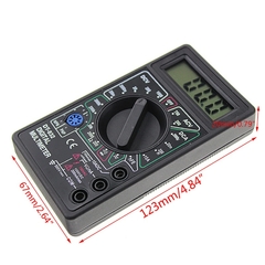 Multímetro digital profissional DT832 LCD DC AC Voltímetro amperímetro testad - comprar online