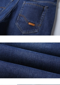 2022 Marca Outono Inverno Quente Reunindo Denim Macio Atividades Homem Lã Linha - loja online