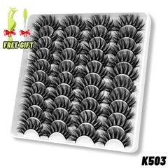 Cílios GROINNEYA 5/10/20 pares 3D Cílios postiços naturais Cílios postiços - tienda online