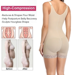 Body modelador feminino com controle de barriga Fajas Colombianas Modelador corp en internet