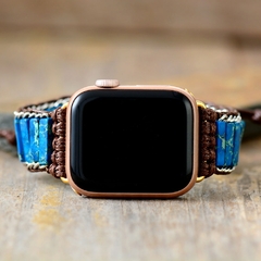Pulseira de relógio Apple de pedra natural 38 mm/45 mm Bohemia com contas pulse - tienda online