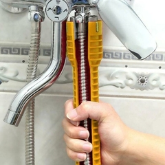Chave de canal de banheiro Torneira de pia Torneira de encanamento Conjunto de f - Achadinhos Bombando