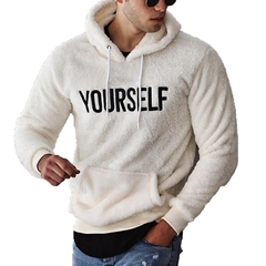 2021 Gothic Men Cotton Fleece Hoodies Letter Print Sweatshirt Manga Longa Lã To - loja online