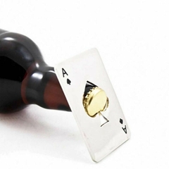 D08D Cerveja Presente Masculino Carta de Baralho Ás de Espadas Ferramenta Barra