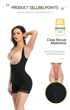 Imagen de Body modelador feminino com controle de barriga Fajas Colombianas Modelador corp