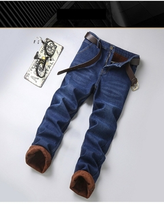2022 Marca Outono Inverno Quente Reunindo Denim Macio Atividades Homem Lã Linha