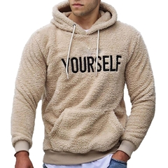 2021 Gothic Men Cotton Fleece Hoodies Letter Print Sweatshirt Manga Longa Lã To na internet