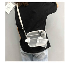 Bolsa feminina casual translúcida translúcida em PVC transparente bolsa de omb - comprar online