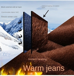 2022 Marca Outono Inverno Quente Reunindo Denim Macio Atividades Homem Lã Linha - loja online