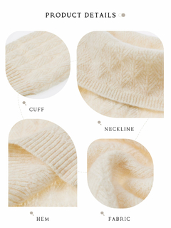 Blusa de lã gola alta para o inverno en internet