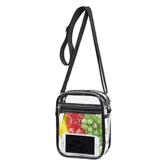 Bolsa feminina casual translúcida translúcida em PVC transparente bolsa de omb - comprar online