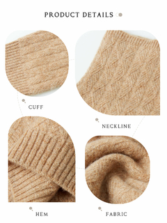 Imagen de Blusa de lã gola alta para o inverno